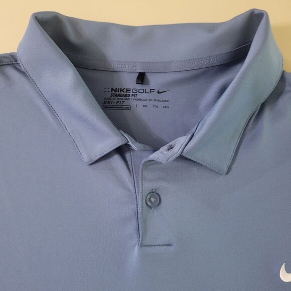 Nike Men's Blue Golf Tech Sport Dri-FIT® Polo - Picture 7 of 12